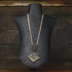 Terracotta & Brass Pendant