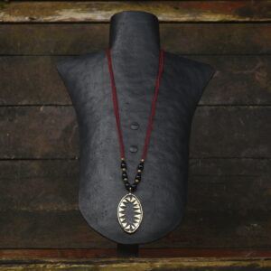 Terracotta & Brass Pendant