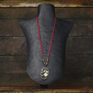 Terracotta & Brass Pendant - Elephant