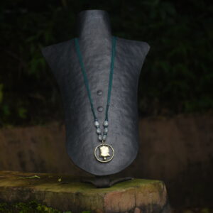 Terracotta & Brass Pendant - Tortoise