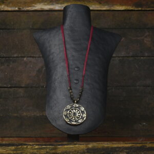 Terracotta & Brass Pendant