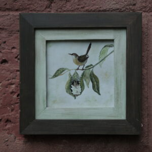Enamel Bird Painting