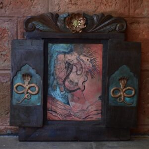 Dancing Shiva - Enamel on Copper